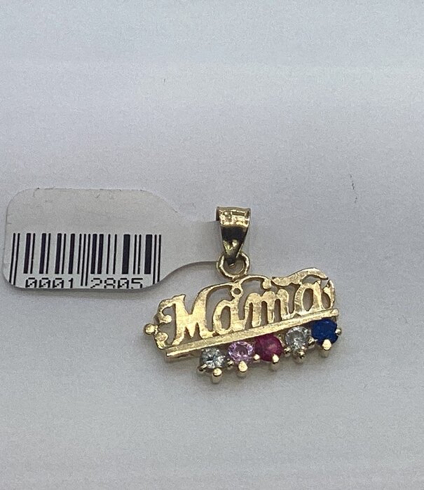 Pendant Mama  -  14K Solid Gold  -   2.4G