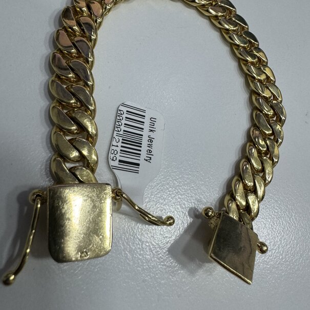 10 mm - Cuban Link Bracelet - 10K Solid Gold -  7.5¨ - 54.1g