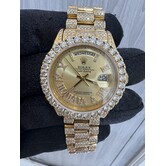 Rolex  Presidente 36mm  Ice out 18k   Dial Dorado