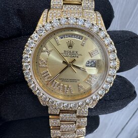 Rolex  Presidente 36mm  Ice out 18k   Dial Dorado