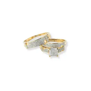 Trio de Anillos de Compromiso