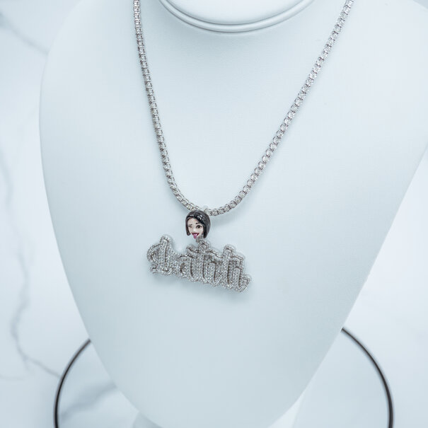 Dije  - Oro 10K con diamantes