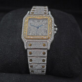 Cartier santos full diamonds-29mm