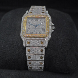 Cartier Santos Full Diamonds - 29mm - Full Set