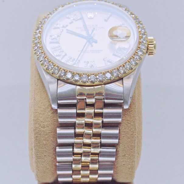 Rolex Datejust 16013 | Reloj Vintage 36 mm con Bisel de Diamantes | Año 1982