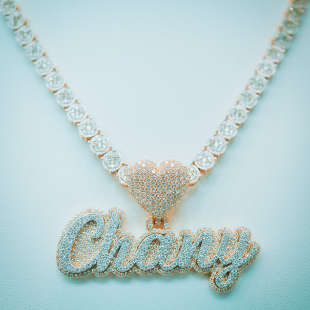 Custom Pendant  - Gold and Diamonds