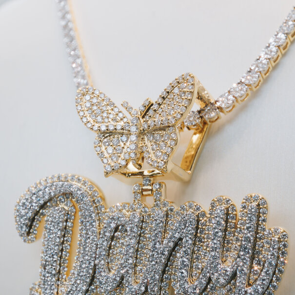 Custom Pendant  - Gold and Diamonds