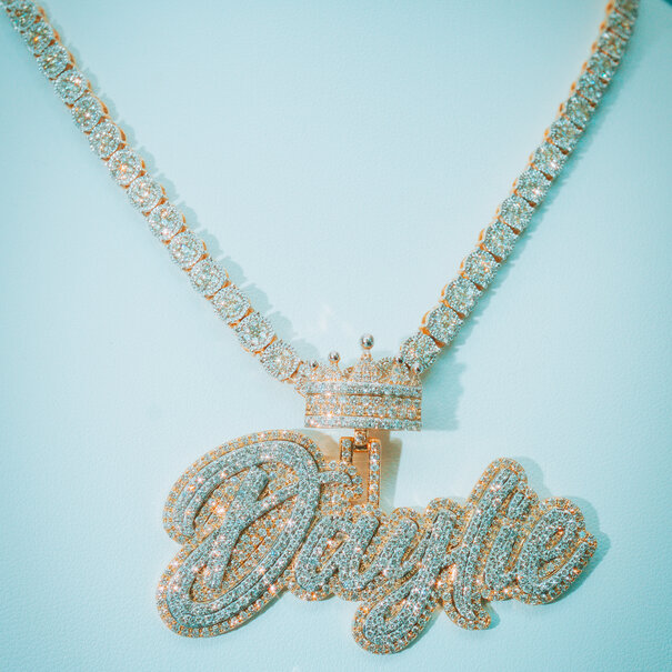 Custom Pendant  - Gold and Diamonds