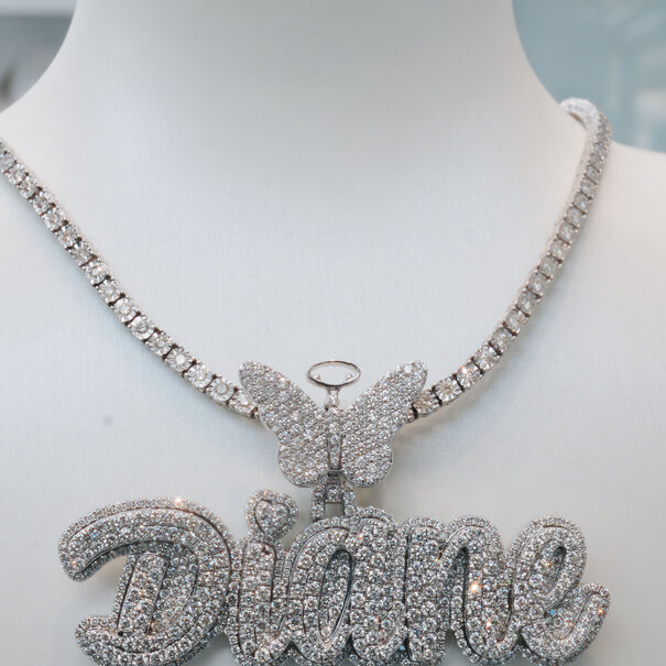 Custom Pendant  - Gold and Diamonds