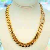 Men’s Monaco Necklace – 13MM -  10K Gold Chain – 20 Inches | Unik Jewelry