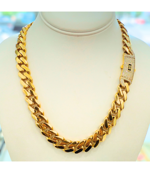 Men's Necklace Monaco   13mm  10K  20 inch