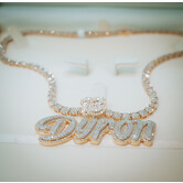 Custom Pendant - Gold and Diamonds