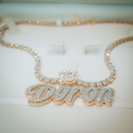 Custom Pendant - Gold and Diamonds