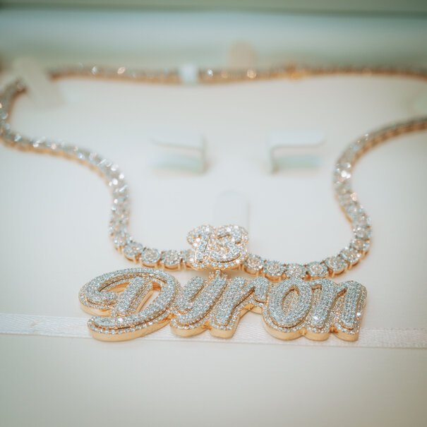 Custom Pendant - Gold and Diamonds