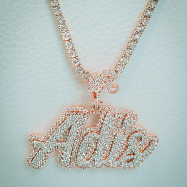 Custom Pendant - Gold and Diamonds