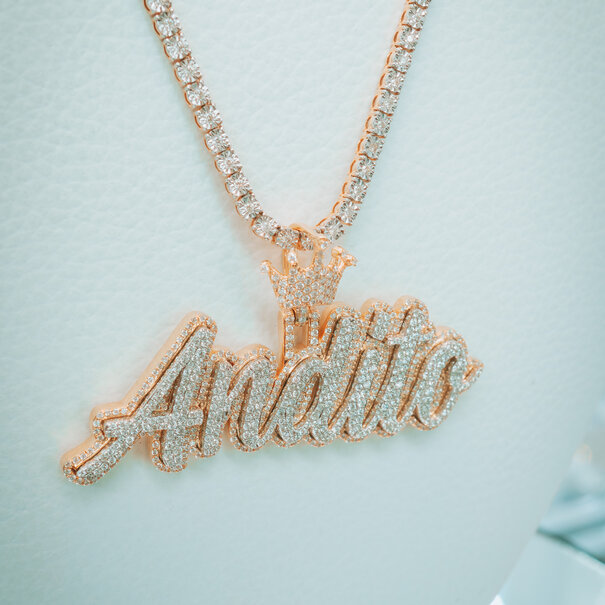 Custom Pendant - Gold and Diamonds