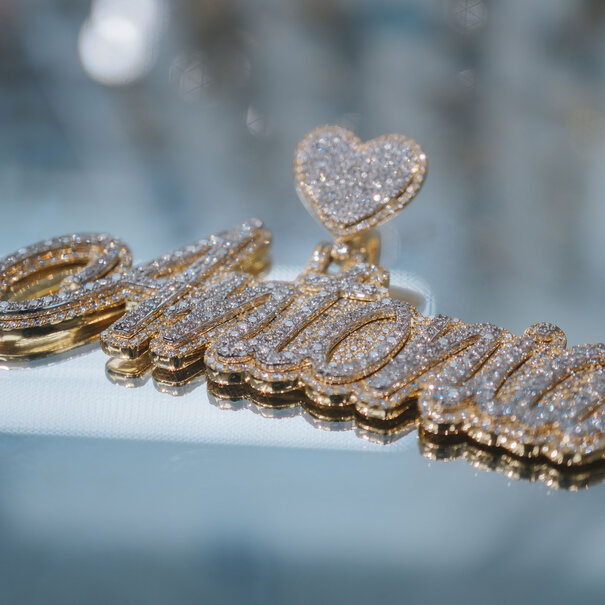 Custom Pendant - Gold and Diamonds