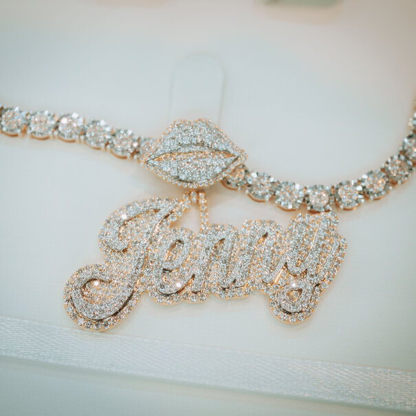 Custom Pendant - Gold and Diamonds