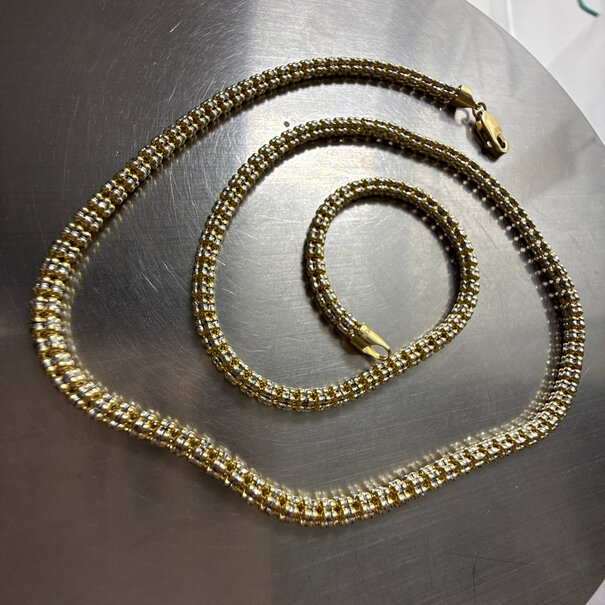 Ice Necklace 3MM – Solid 10K Gold Chain – 20 Inches | Unik Jewelry