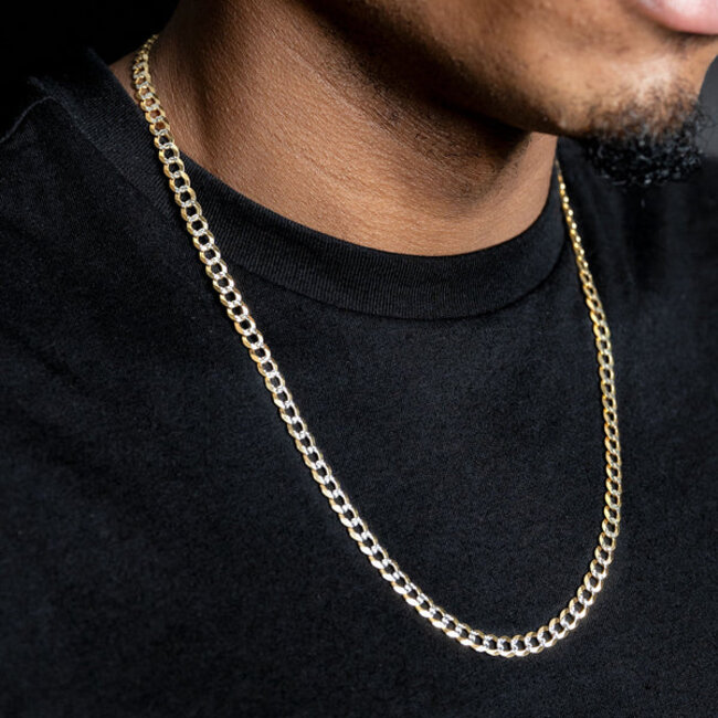Shine-Cut Chain – Solid 10K Gold – 5.5MM Width – 24 Inches | Unik Jewelry