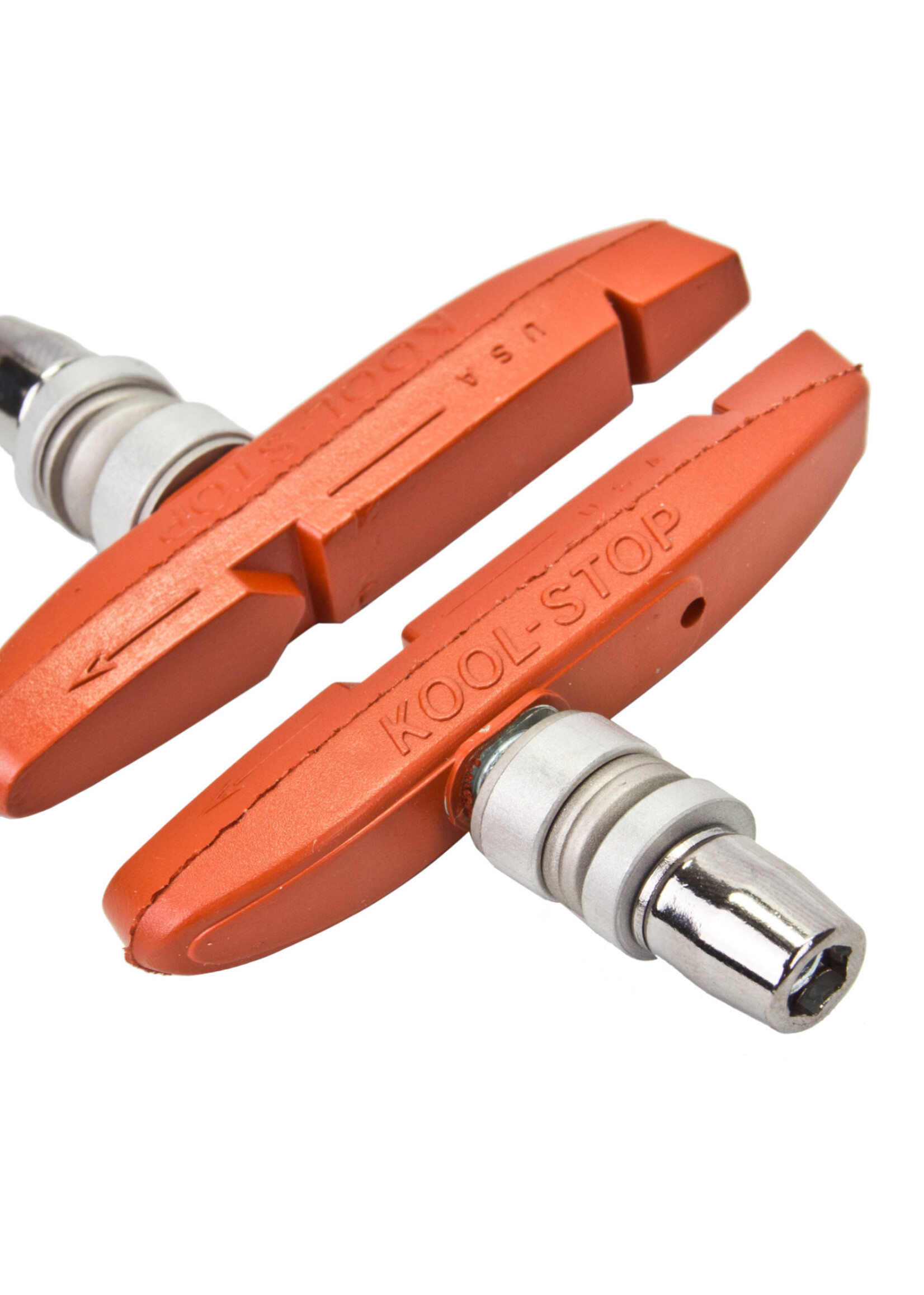 kool stop BRAKE SHOES K/S SUPRA 2 V-BRAKE/ROAD SALMON