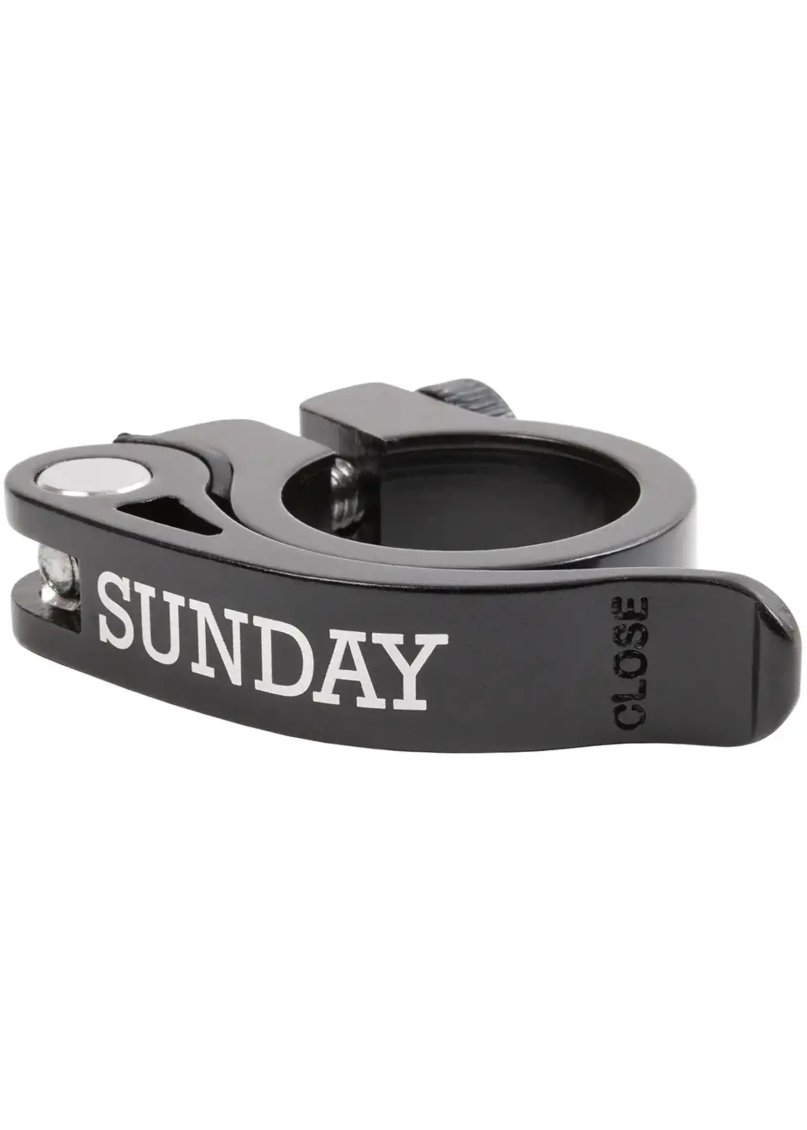 sunday Sunday Quick Release Clamp (Black) - 28.6mm Black seat post clamp