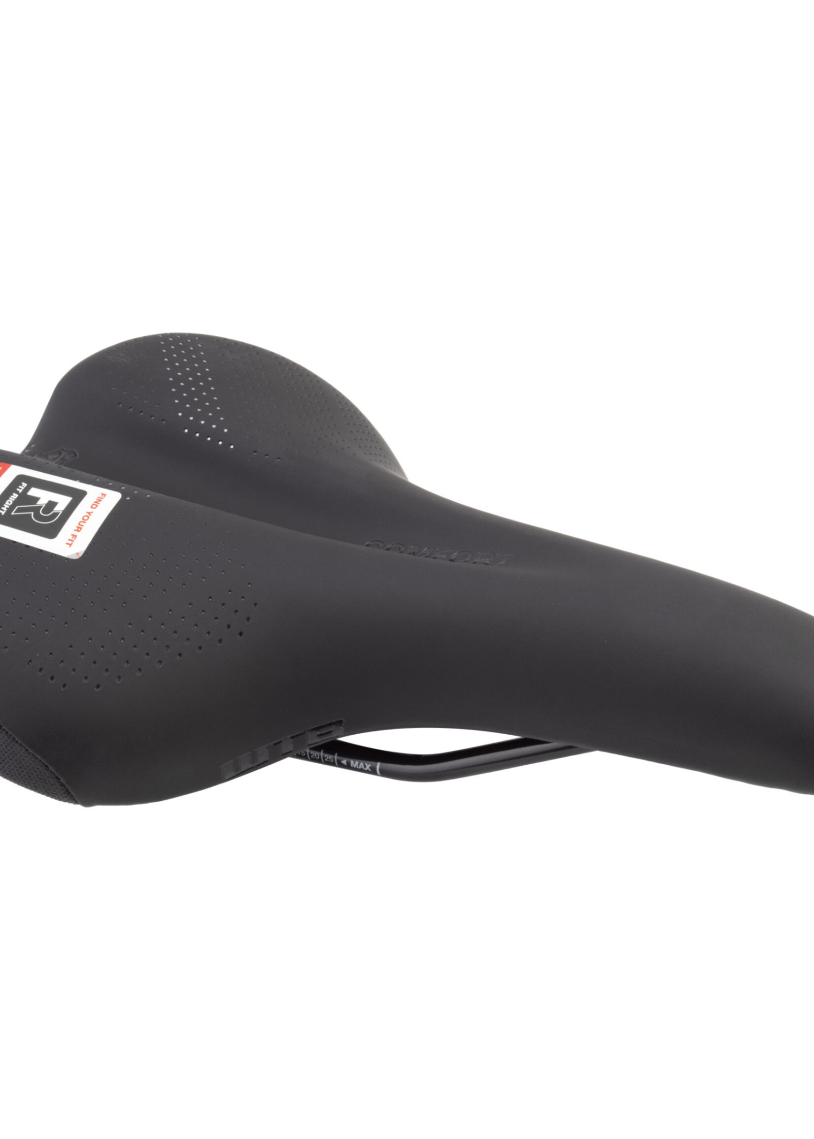 wtb WTB Comfort Saddle - Steel, Black, Wide