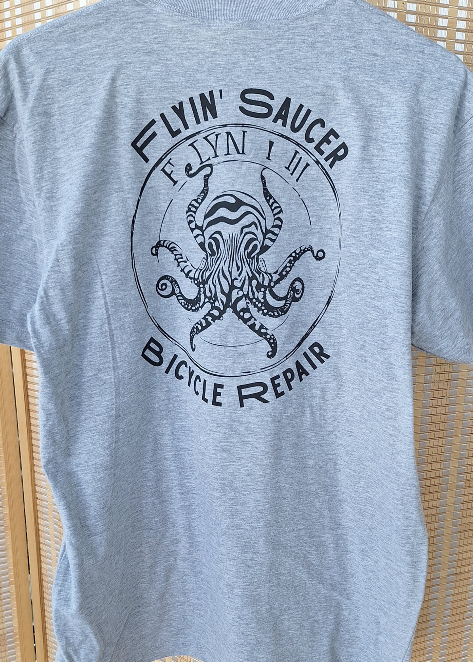 Flyin Saucer Bike Shop T-Shirt Octo
