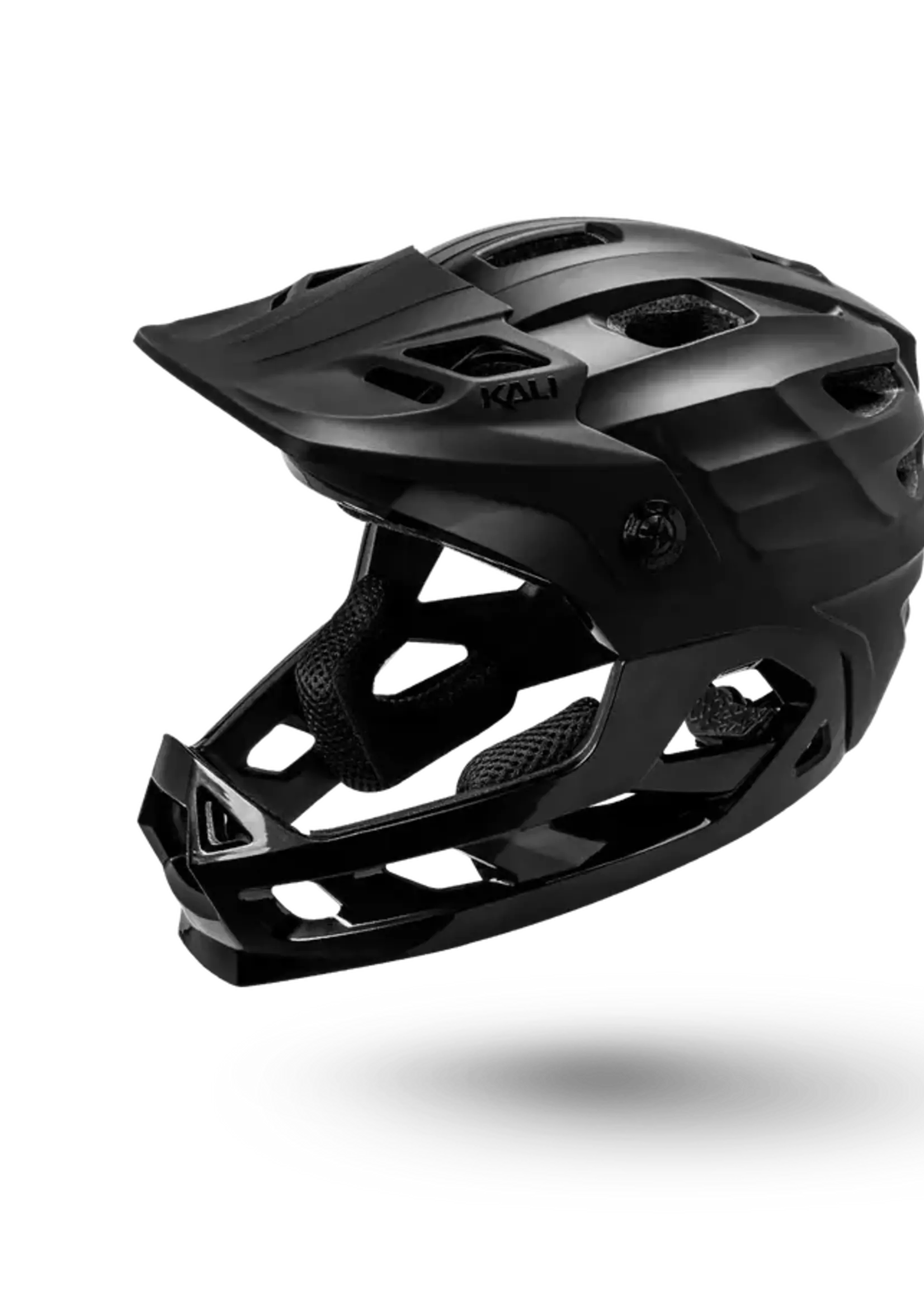kali Maya Full Face Child Blackout Solid Matte Black helmet