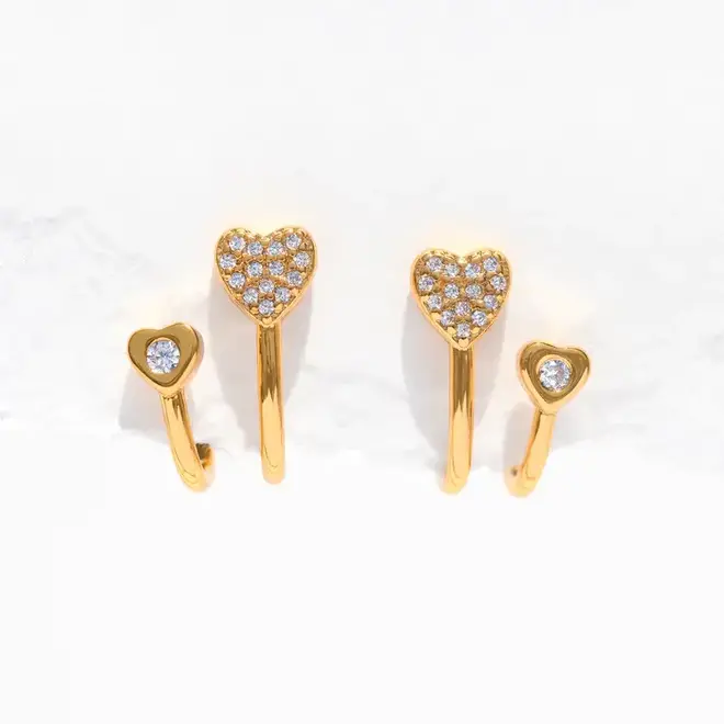Girls Crew: Kindred Hearts Double Hoops