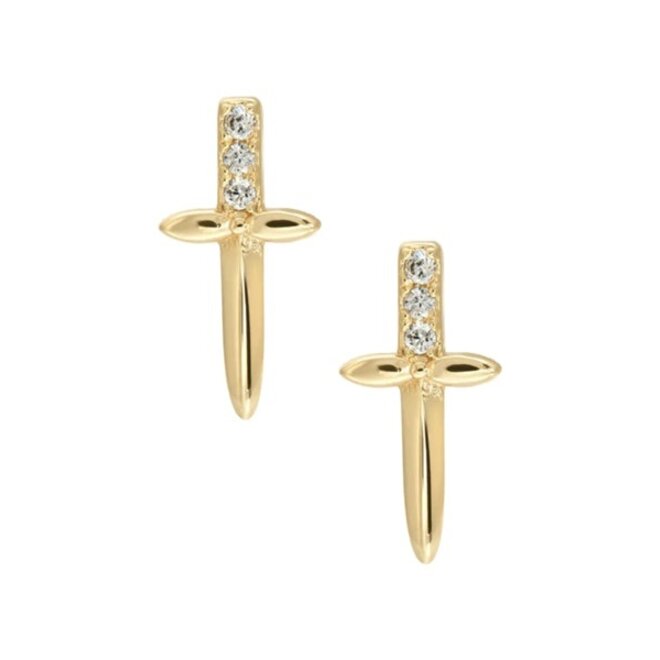 Farrah B Guarded Sword Stud Earring