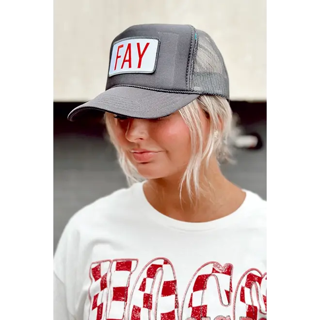 Social Statement Fay Black Trucker Hat