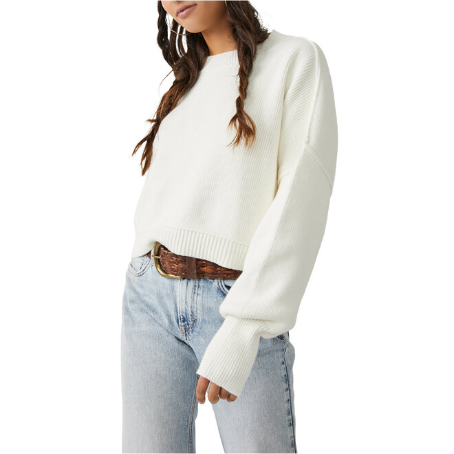 Free People FP OB1609060 Easy Street Pullover Indigo
