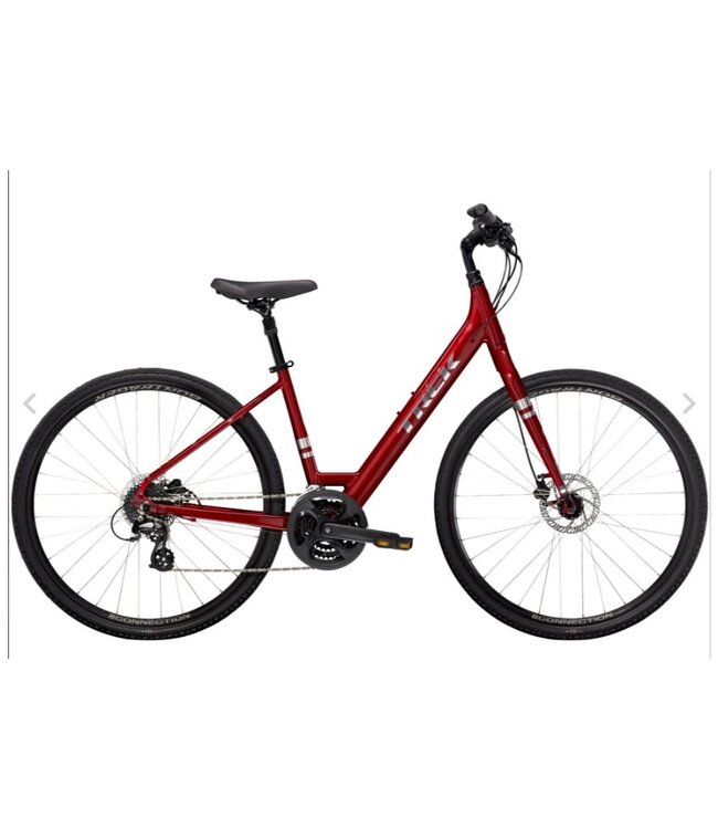 TREK VERVE 2 LOW STEP THROUGH RED MEDIUM