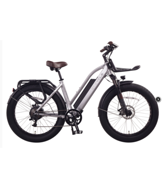 NCM ET CYCLES T720 STEP THROUGH FAT BIKE SILVER( DEMO STOCK)