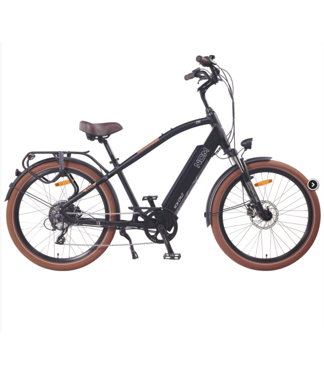 NCM CRU7 CRUISER ELECTRIC BIKE BLACK 26 INCH