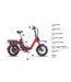 VAMOS VAMOS EL DOBLEZ ELECTRIC FOLDING BIKE GREY or RED 2026