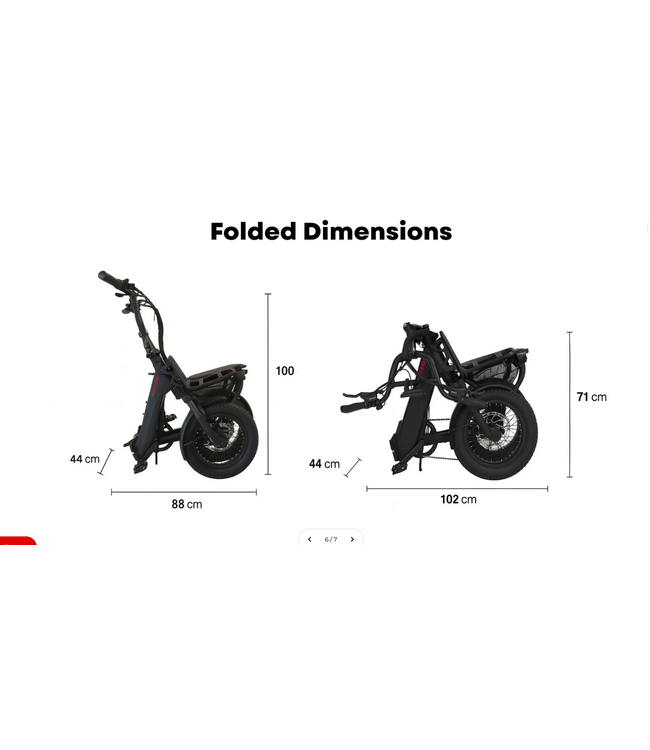VAMOS VAMOS EL DOBLEZ ELECTRIC FOLDING BIKE GREY or RED 2026