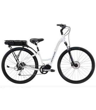 Apollo APOLLO EON COMFORT 20 GLOSS WHITE ELECTRIC BIKE STEP THROUGH