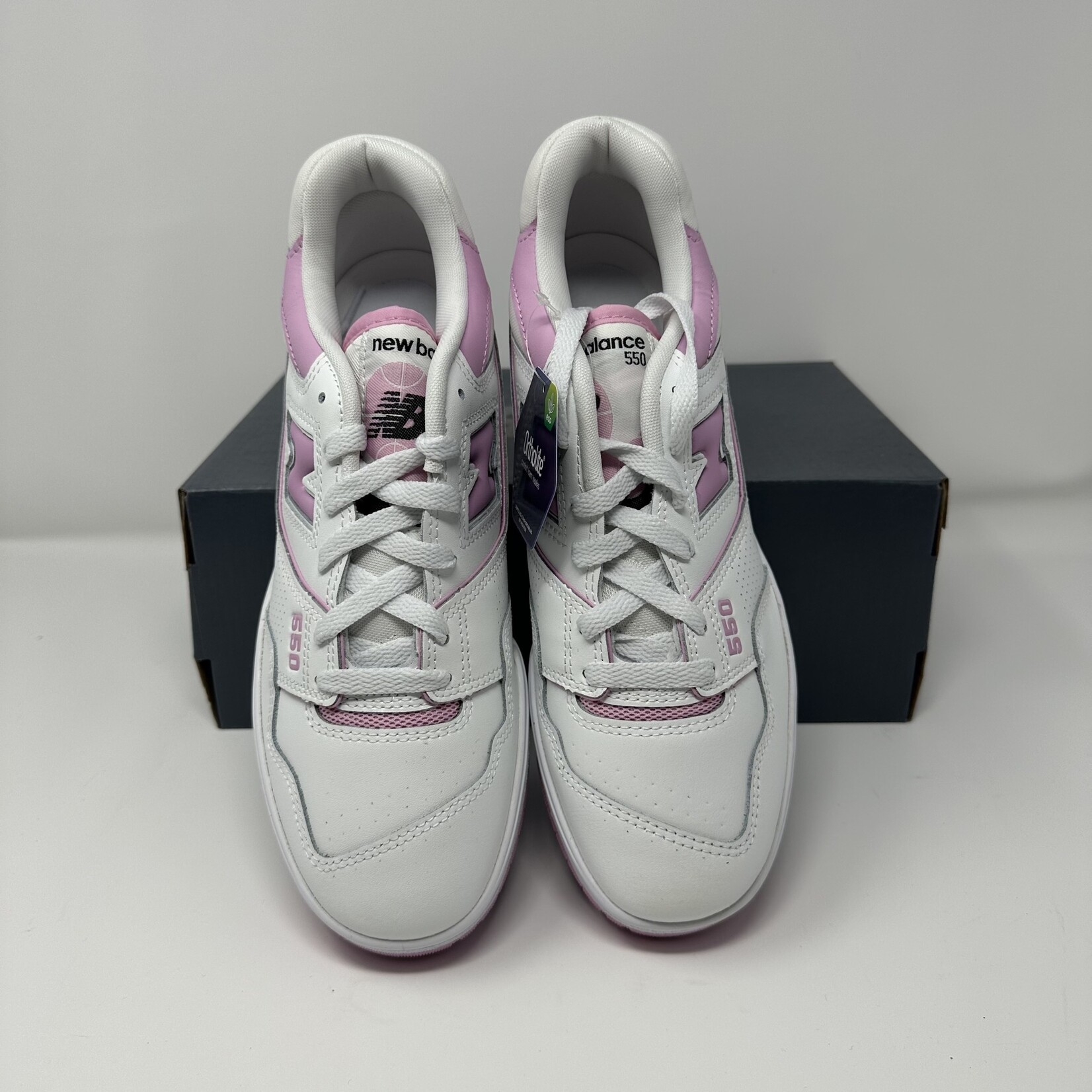 New Balance 550 White Bubblegum Pink (Women's) –