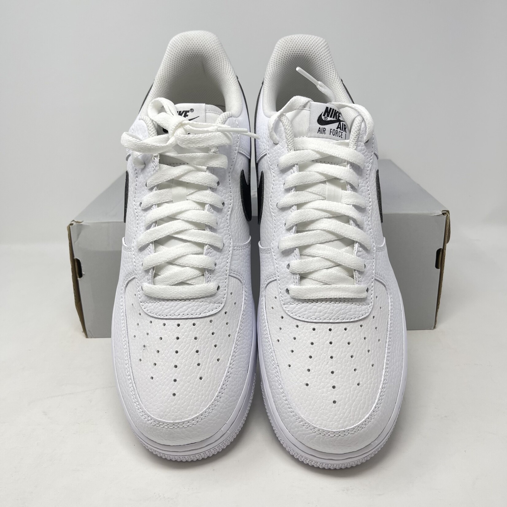 Nike Air Force 1 Low '07 White Black Pebbled Leather