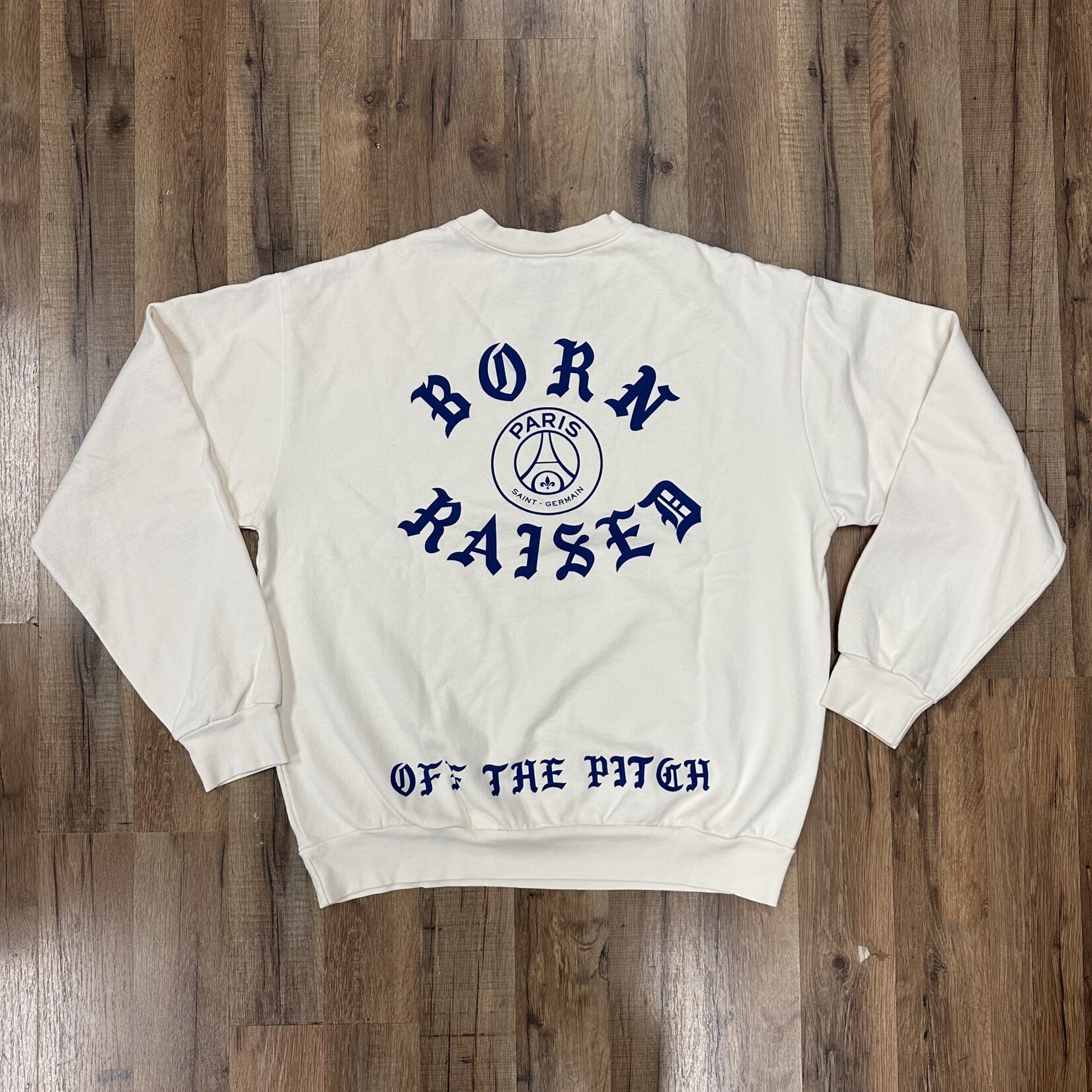 Born x Raised Born X Raised x PSG Off The Pitch Crewneck Cream