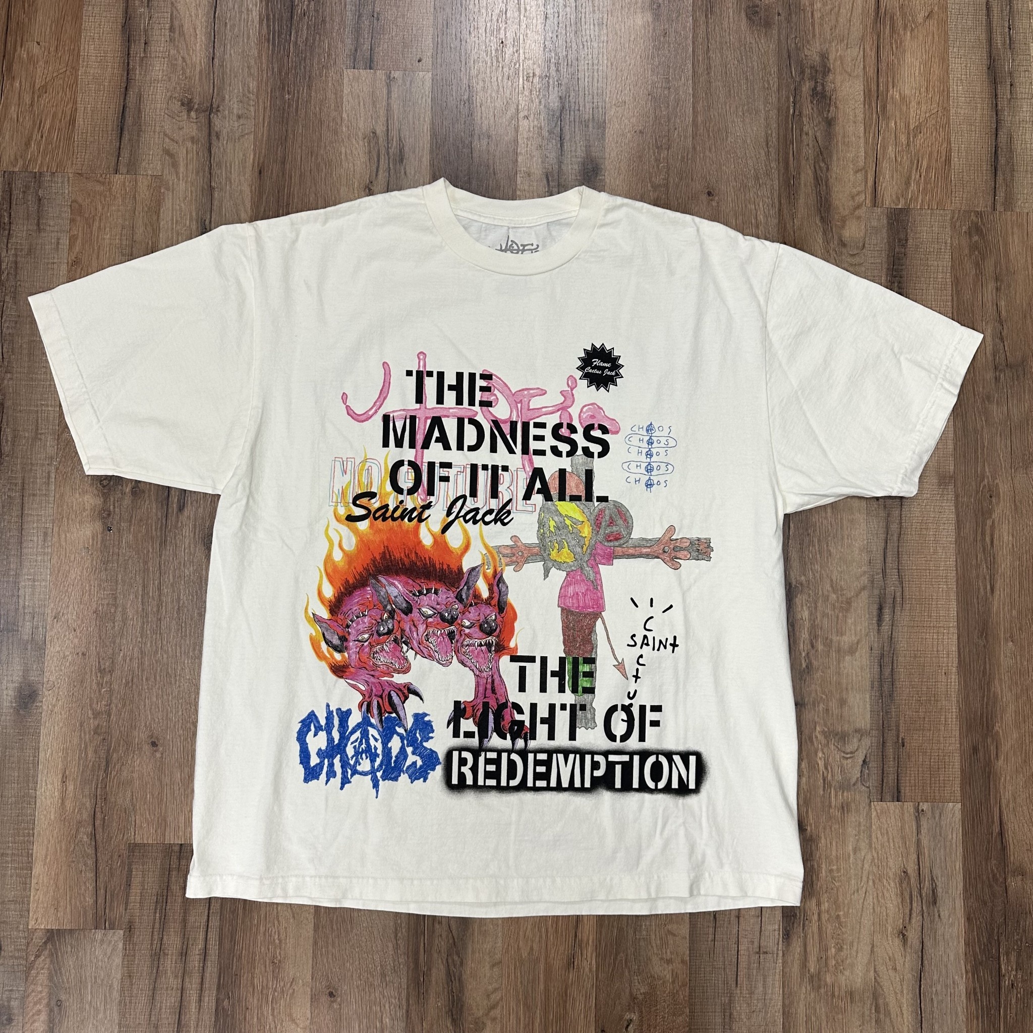 Travis Scott Utopia x St Michael 3A Tee White - Hidden Realm