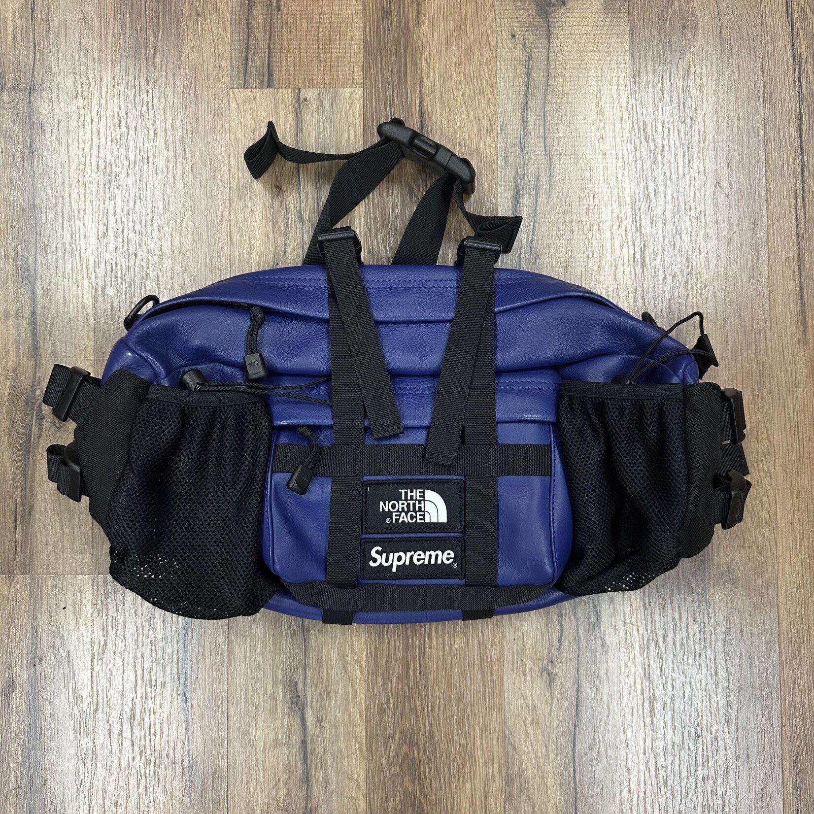 Supreme Supreme The North Face Leather Mountain Waist Bag Royal