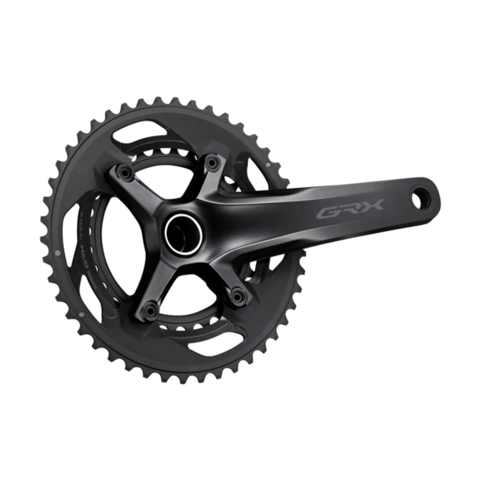 Shimano Shimano, GRX FC-RX600-10, Crankset, Speed: 10, Spindle: 24mm, BCD: 80/110, 30/46, Hollowtech II, 170mm, Black, Road Disc