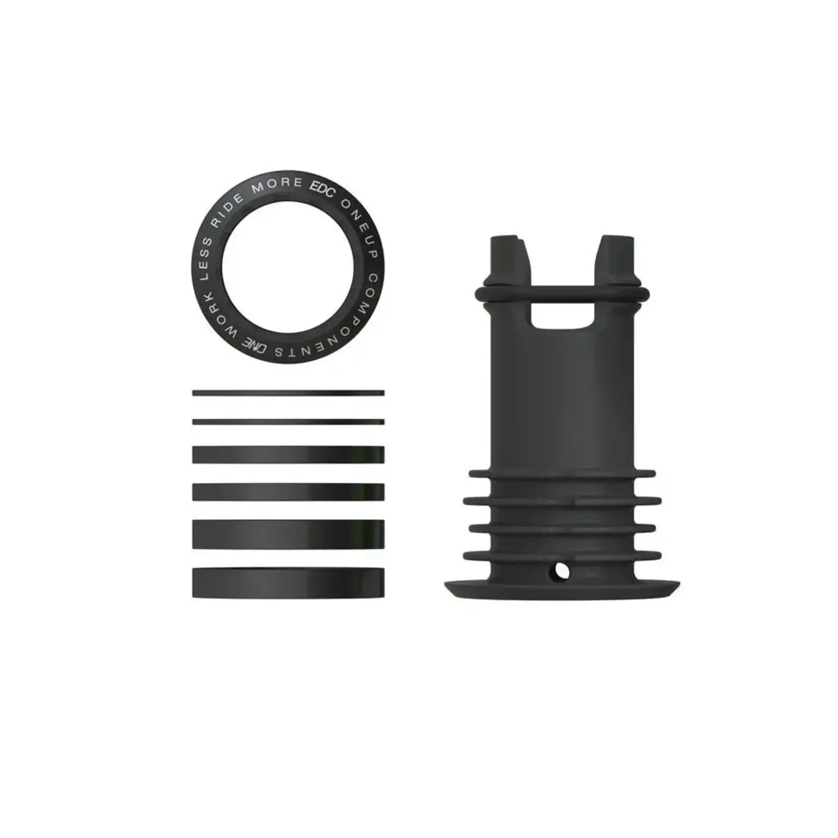 OneUp Components OneUp, EDC, Threaded Top Cap - Black