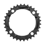 Shimano Shimano, 32T, 9sp, BCD: 104mm, 4 Bolt, Deore FC-M590, Middle Chainring, For 22/32/44, Steel, Black