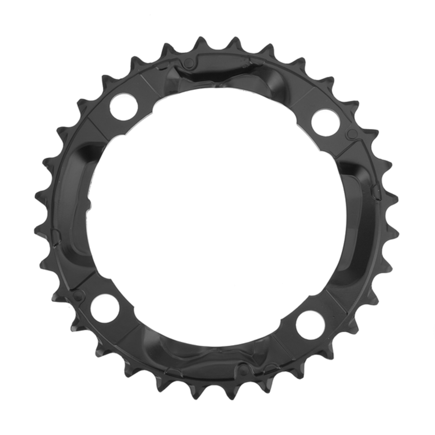 Shimano Shimano, 32T, 9sp, BCD: 104mm, 4 Bolt, Deore FC-M590, Middle Chainring, For 22/32/44, Steel, Black