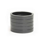 Wheels Manufacturing Wheels Manufacturing, Headset Spacer, 1-1/8'', Height: 5mm, Aluminum, Black, 5pcs