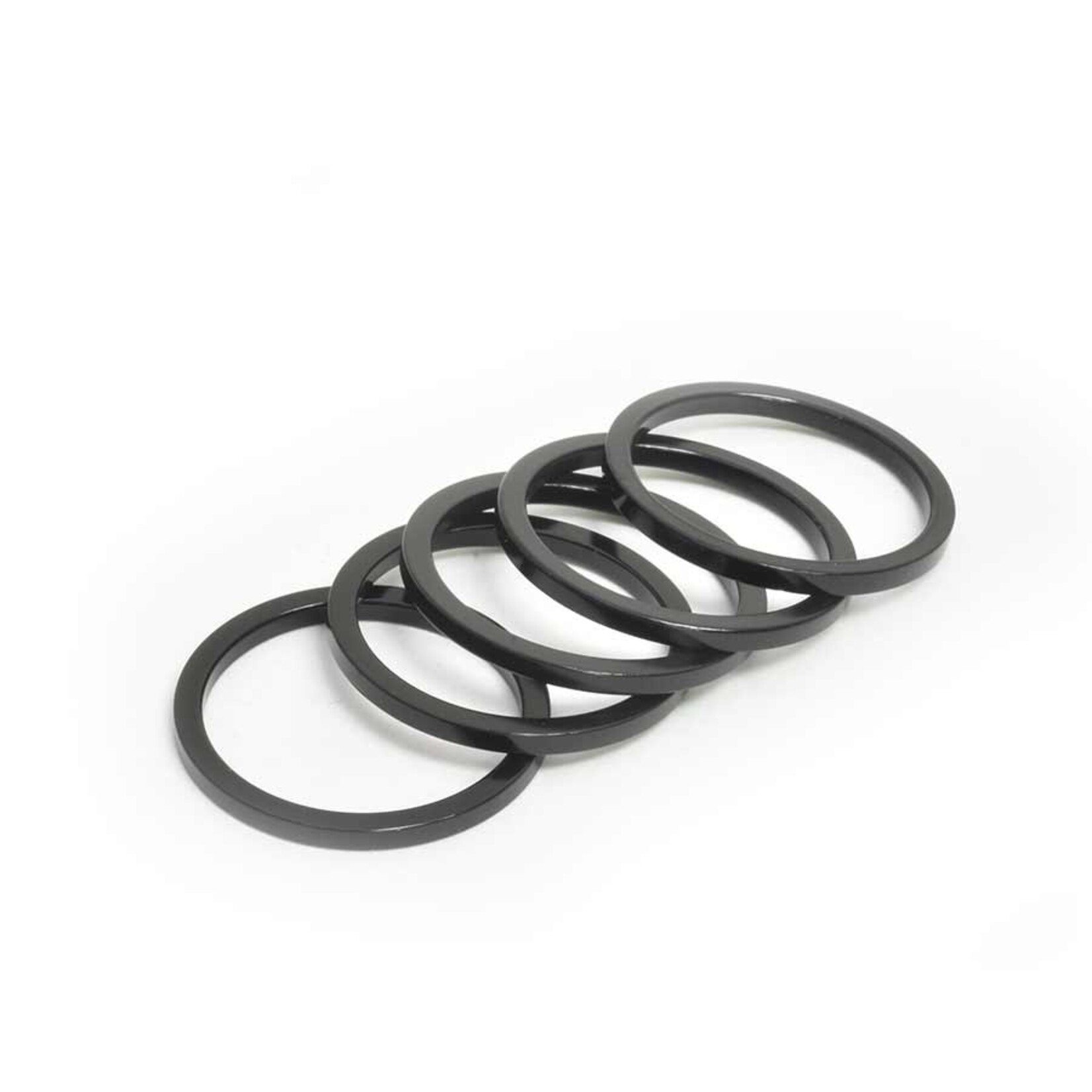 Wheels Manufacturing Wheels Manufacturing, Headset Spacer, 1-1/8'', Height: 2.5mm, Aluminum, Black, single